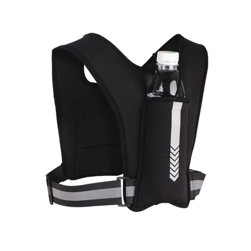 

Outdoor Bags Unisex Running Reflective Vest Fitness Water Bottle Backpack Sports Elastic Adjustable Mobile Phone Chest Bag