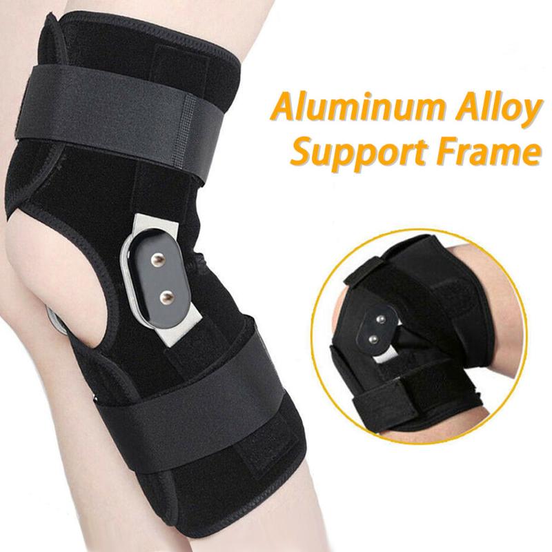 

Knee Pads Elbow & Aluminium Double-Hinged Fitness Support Patella Belt Elastic Bandage Tape Sport Strap Brace Protector Football Sports, Picture shown