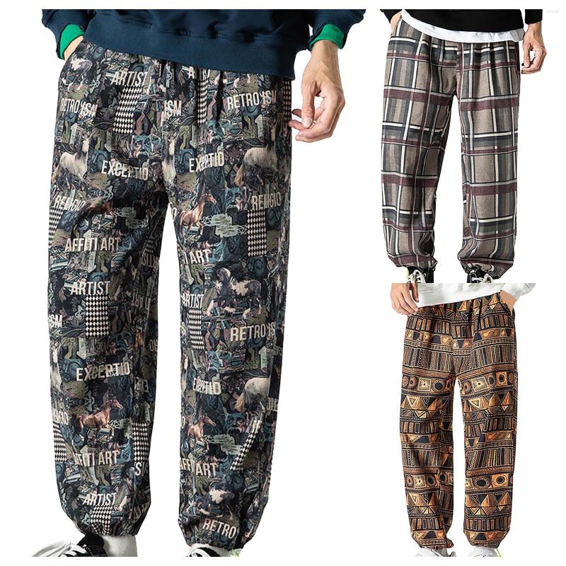 

Men's Pants Men'S Loose Straight Cotton Bloomers Summer Casual Breathable, Camouflage