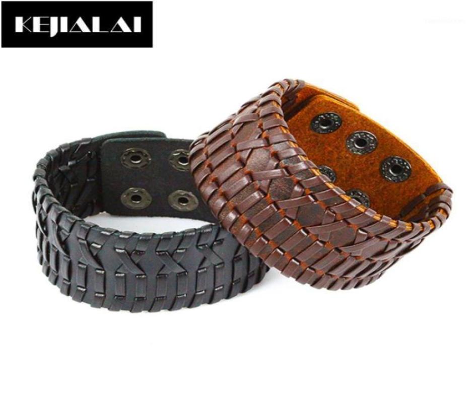 

Bangle Vintage Brown Handmade Genuine Leather Men Bracelet Braided Ethnic Jewelry For Women 2021 Pulseira Masculina Erkrk Gift19587695