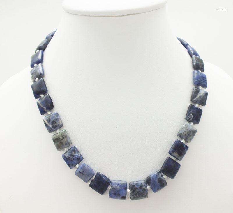 

Choker Classic! 12X12 MM Brazilian Natural Semi-precious Stone Necklace. 18"