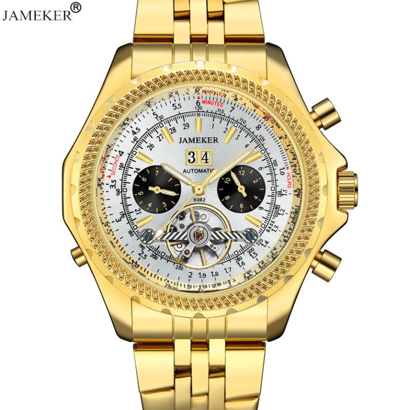 

Wristwatches Luxury Watch Men Watches 2023 Brand Automatic Mechanical Wristwatch Mens Gold Tourbillon Reloj Hombre, Blue