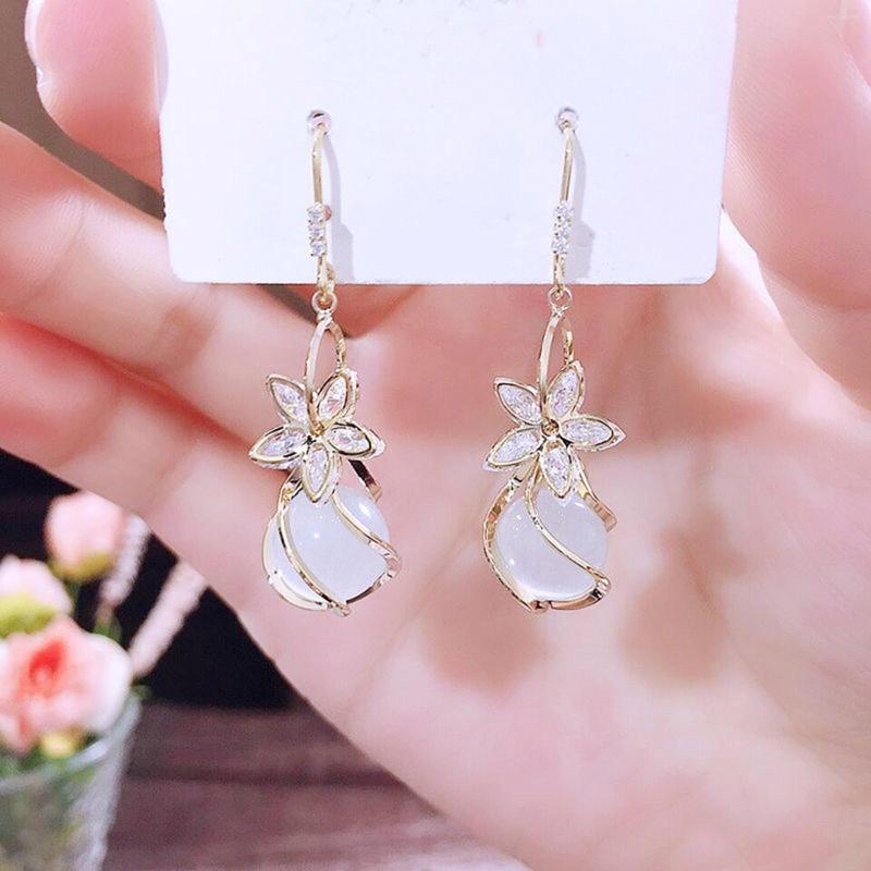 

Hoop Earrings Earring For Women Lightweight Cute Cartoon Pendant Green Leaf
