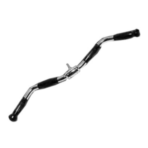 

Deluxe 28 Curl Bar Cable Attachment with Rubber Handgrips