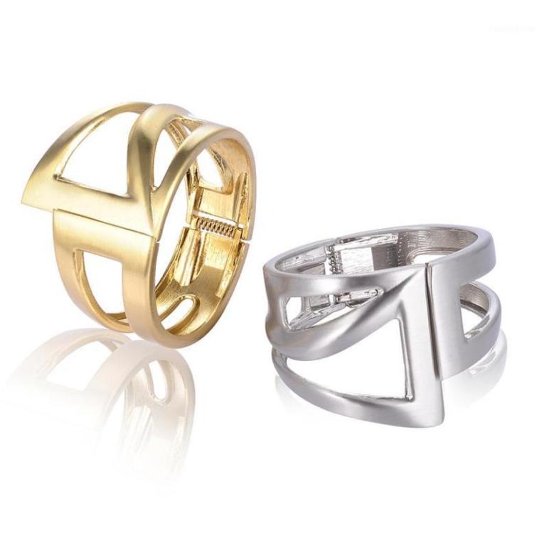 

Bangle Luxury For Party Opened Graceful Goldcolor Rhodium Cuff Wristband Bangles Women Pulseras Bijoux Jewelry13427483