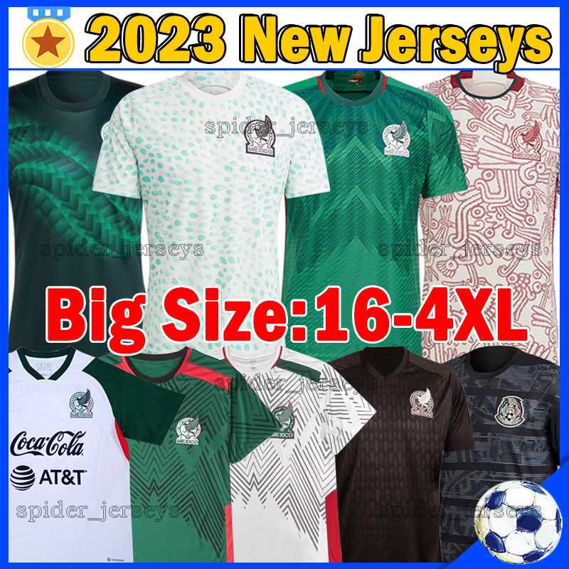 

XXXL 4XL 23/24 Mexico Soccer Jersey Fans Player Version 2023 special National goalkeeper 2024 Copa America CHICHARITO LOZANO Men Women Kids kits Football Shirts Top, Moxige 2023 training
