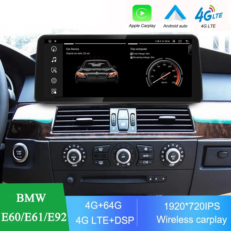 

12.3''Android 10 Car Multimedia Player GPS Navigation For BMW 5 Series E60 E61 E92 CCC CIC Radio WIFI Carplay Screen