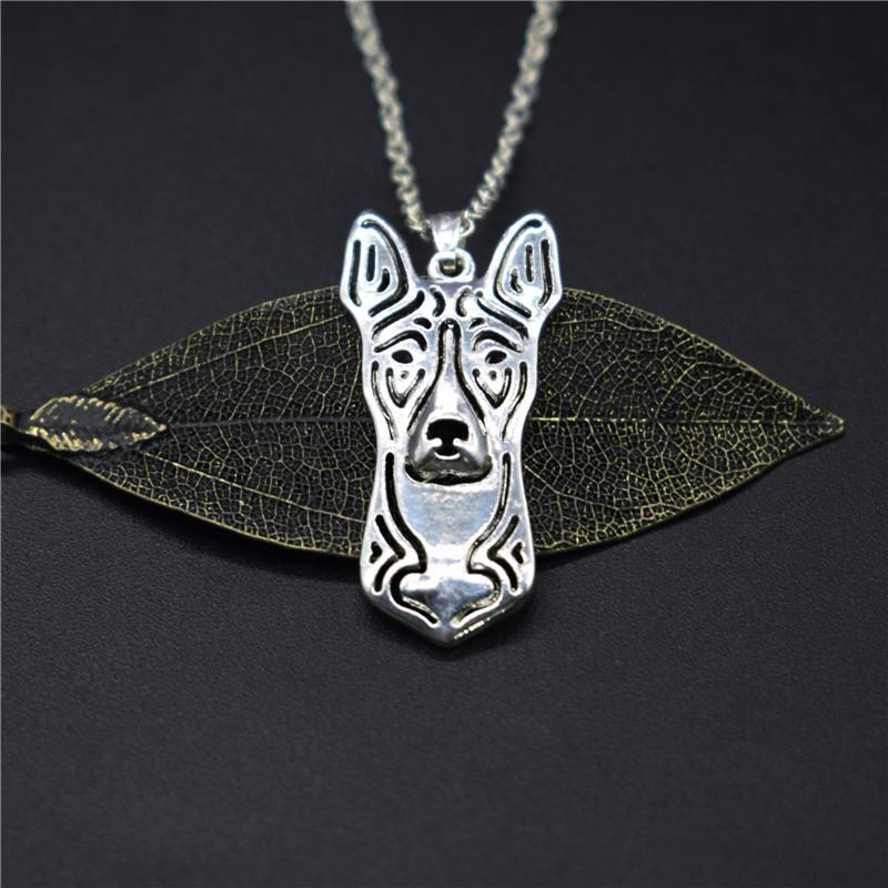 

Pendant Necklaces Elfin Trendy Basenji Gold Color Silver Dog Jewellery Congo Women Men JewelleryPendant