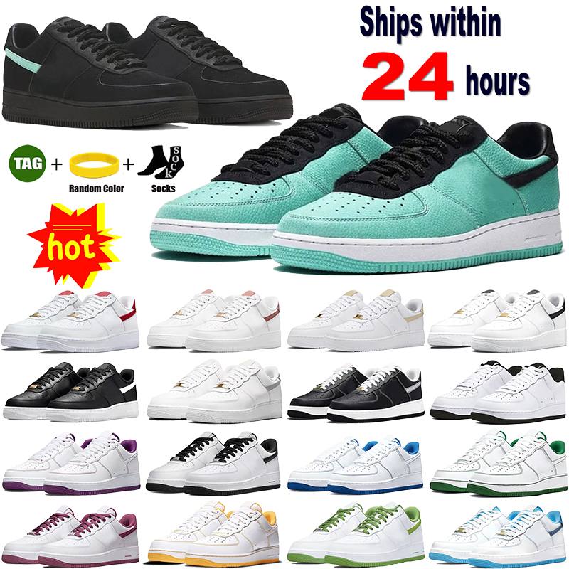 

AF1 Sneakers Mesn Womens Designer Shoes Platform Casual Shoe Forces 1 Shadow Shoe Triple Black White University Red Last Orange Viotech Sport Trainers, #24 white black
