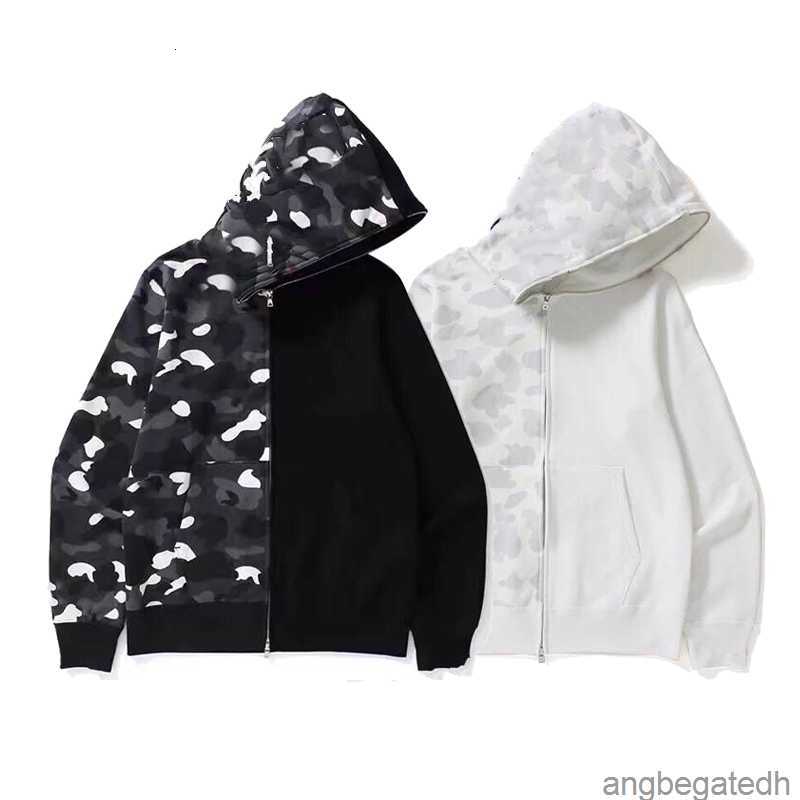 

Mens Hoodies Designer Hoodie Shark Luminous Women Sweatshirts Letters Camo Hoody Oversized Cotton Zip Sweaters Hoodys Embroidered Cardigan A1, Style no. 19