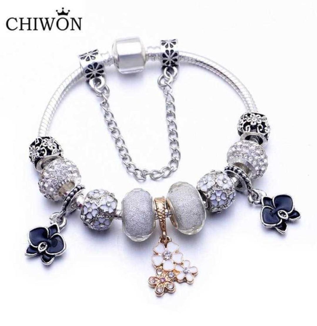 

Wedding Jewelry Bangle Pan Bracelet Magnolia Pendant Diy Big Hole Bead Fashion Bracelet Live Broadcast Valentine039s Day Gifts2917356