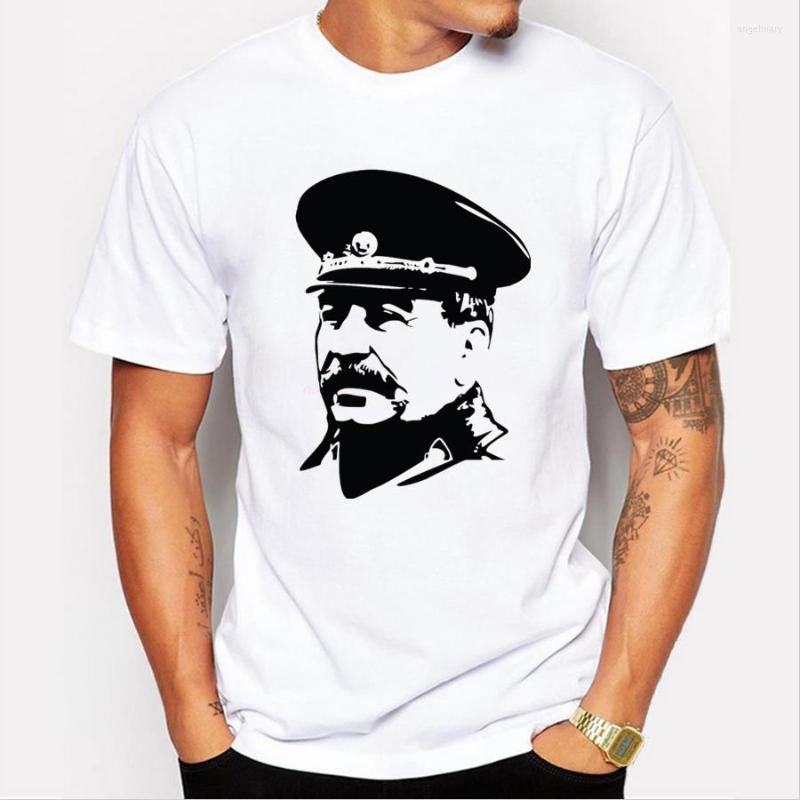 

Men' T Shirts 50039# Joseph Stalin Shirt Tshirt Top Tee Summer Fashion Cool O Neck Short Sleeve, 50039 white