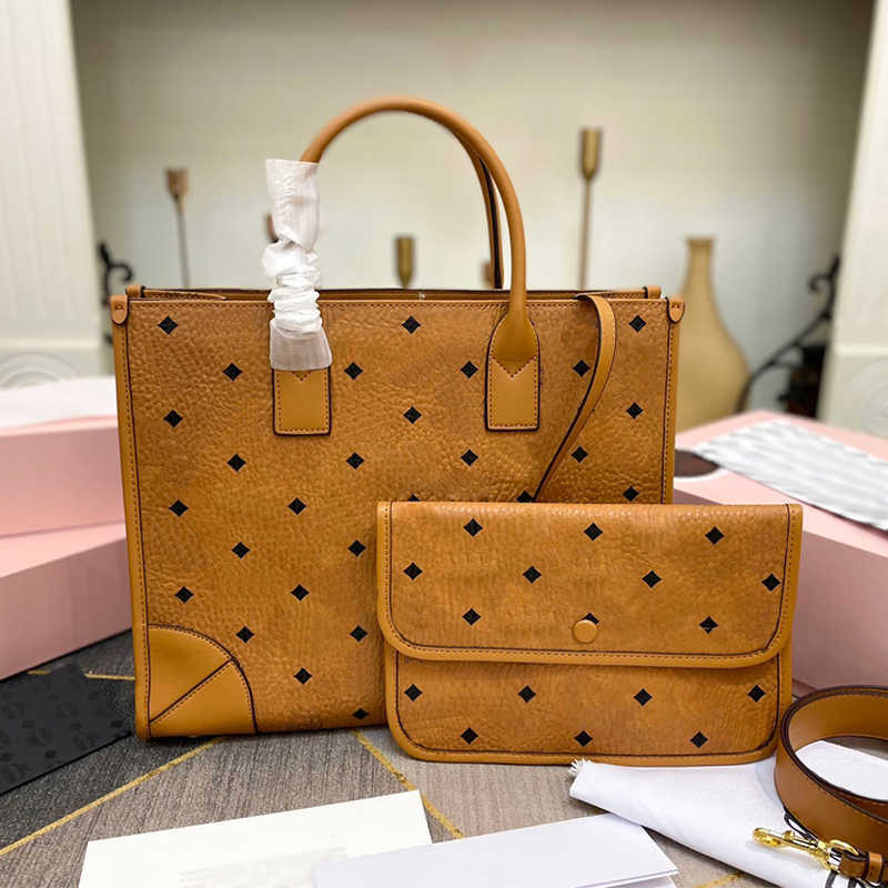 

2pcs Luxury Designer classic MC tote Shopping Bag leather messenger Ladies clutch men womens Wallet hangbag CrossBody Bags handbags women, Mbag28-size:36x28cm