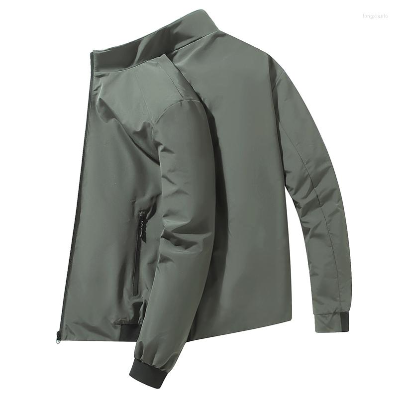 

Men's Jackets 2023 Spring Men Thin Business Brand Clothing Mens Black Soild Color Coats Male Casual Bomber Jacket Outerwear