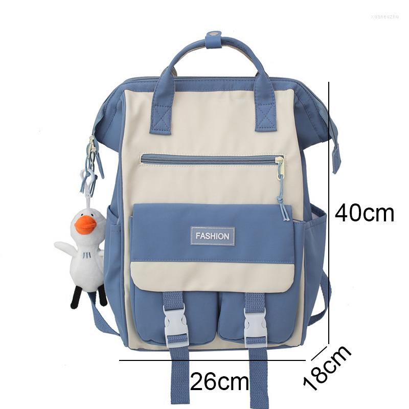 

School Bags Myvision Girls Cute Waterproof Travel Women's Backpack Nylon Mummy Bag Ladies Fashion Laptop College, Pink