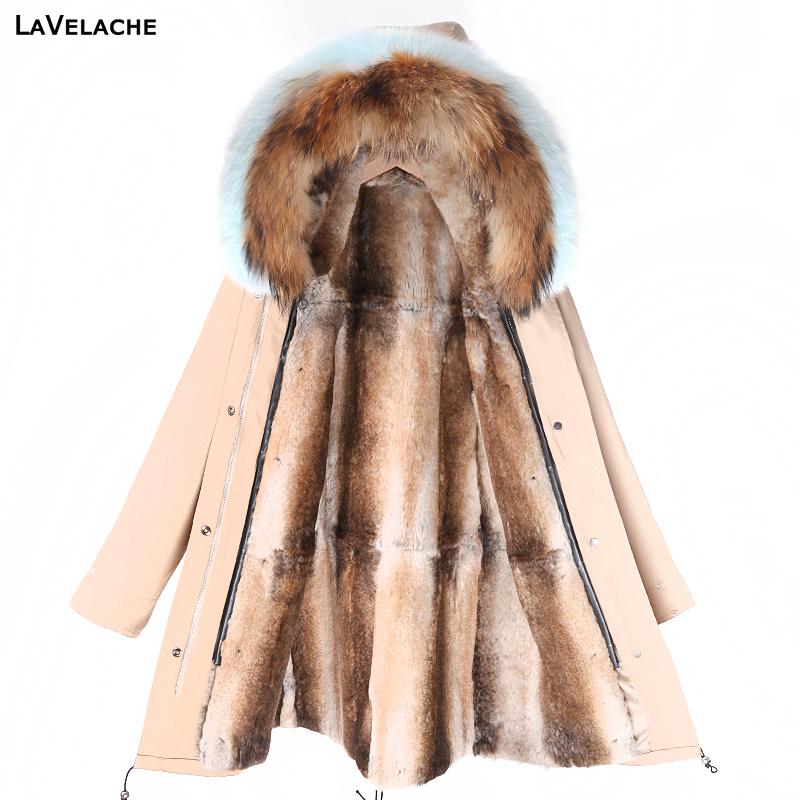 

Women's Fur & Faux 2023 Waterproof Winter Coat Women Parka Long Plus Size Real Lined Jacket Fashion Female Outerwear Streetwear, Red beige