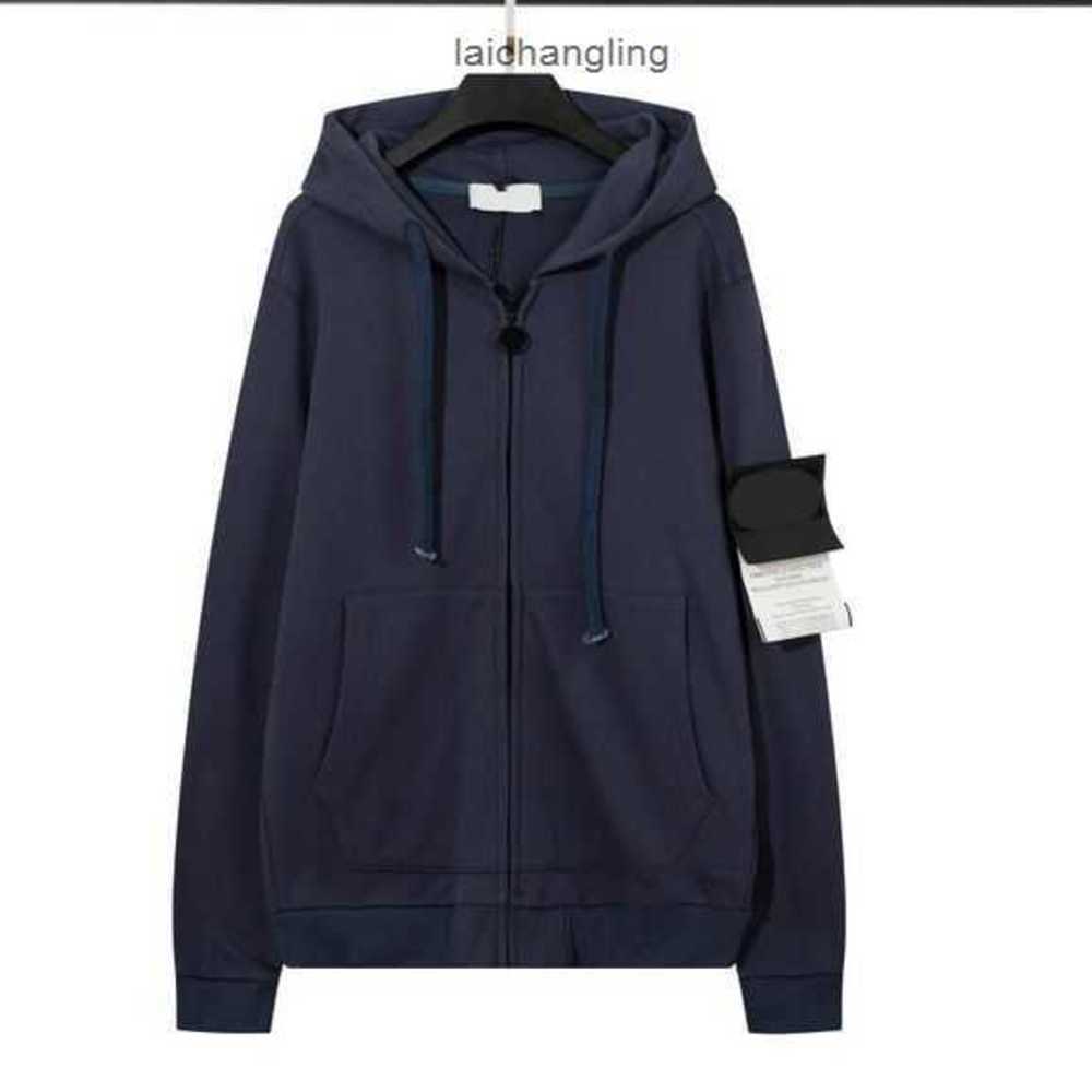 

Hoodies Sweatshirts Spring and Autumn Stone Five Colors Cardigan Hoodie Zipper Pocket Style Streetwear Embroidery Fashion Is Land 643e