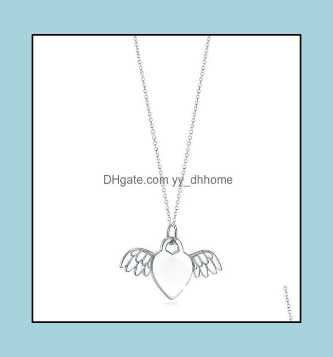 

Pendant Necklaces Pendants Jewelry Original 100 925 Sterling Sier Devil Angel Heart Necklace Love Shape Rose Gold Elegant3781146