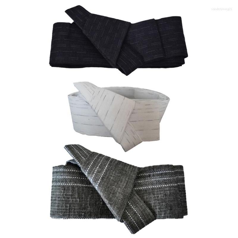 

Ethnic Clothing Traditional Japanese Costumes Kimono Yukata Belt Accessories Wide Striped Obi Hook And Loop Fastener Retro Sauna Spa Wear