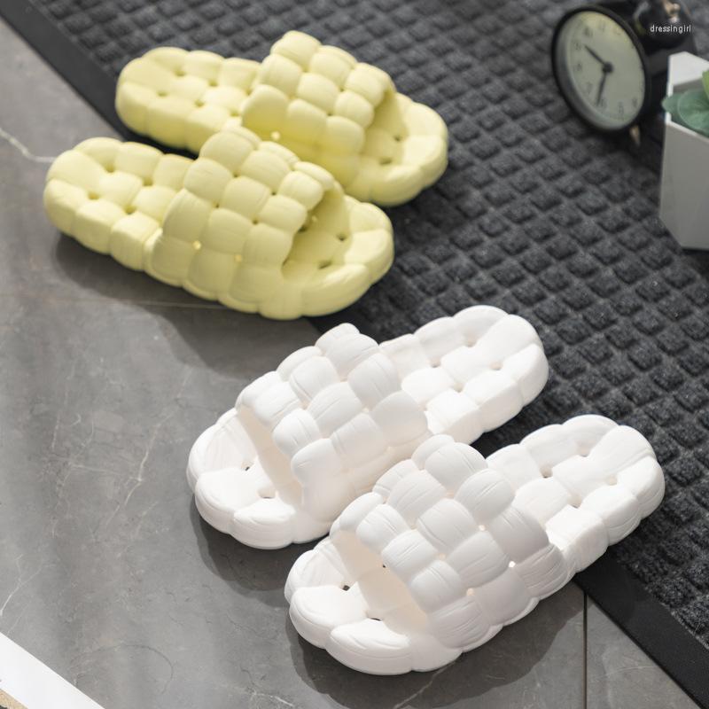 

Slippers 2023 Summer For Men Women Unisex Bathroom Sandals Indoor Outdoor Home Non-Slip EVA Slides Soft Open Toe Shoe, Grey