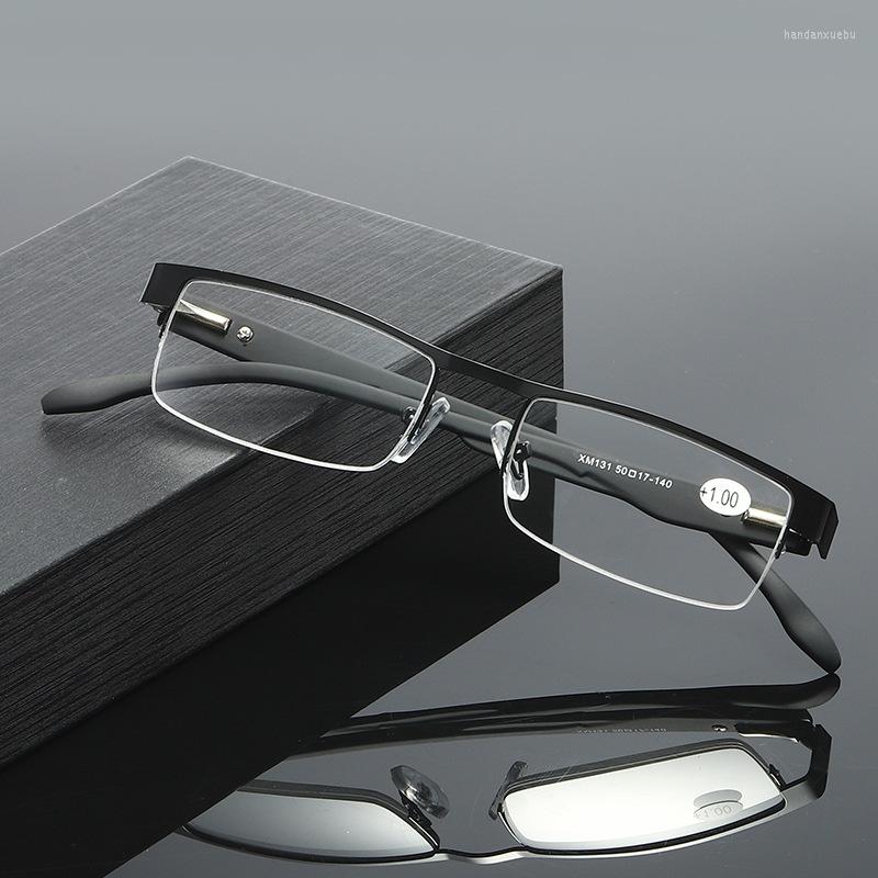 

Sunglasses Men Titanium Alloy Reading Glasses Non Spherical 12 Layer Coated Lenses Retro Business Hyperopia Prescription Eyeglasses