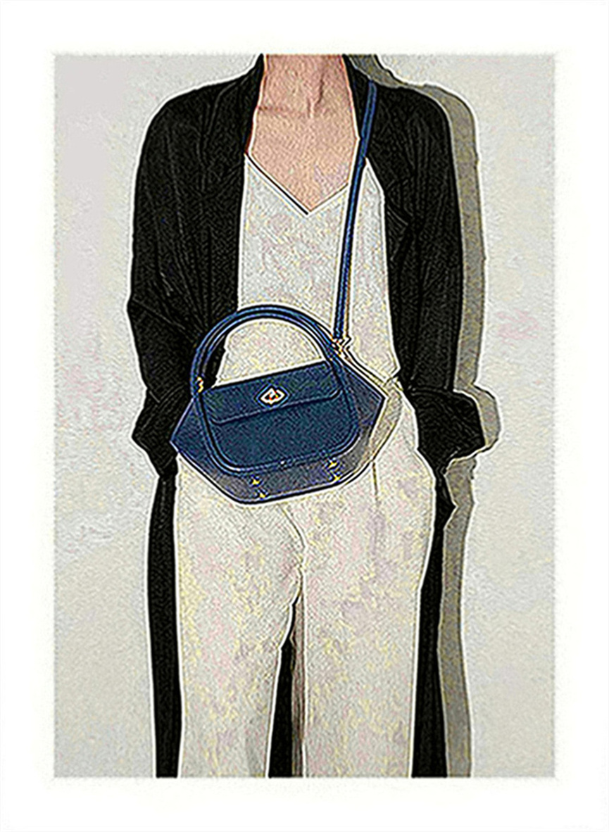 

B24 18-6 fashion Women Shoulder Bags Hand Printed tote bag Small new, Burgundy
