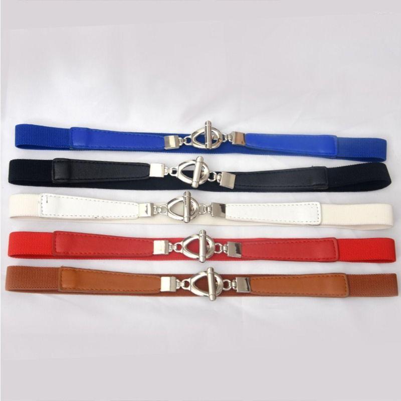 

Belts Simple Women Adjustable Waist Stretch Elastic Decorative Waistband Strap, Blue
