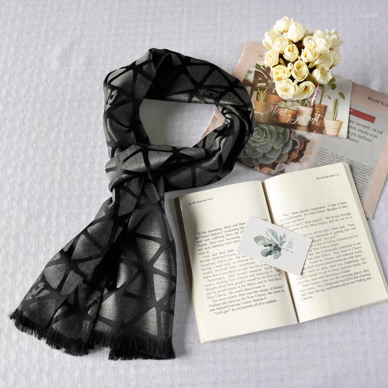 

Scarves Spot High-end Exquisite Silk Spring Autumn And Winter Men's Scarf