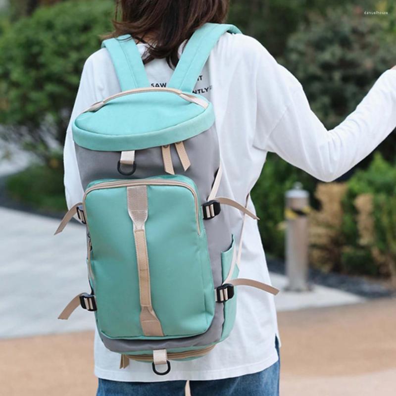 

School Bags Waterproof Outdoor Backpack Large Capacity Ultra-light Toting Hiking Backpacks Climbing Rucksack Mochilas Para Estudiantes, Green