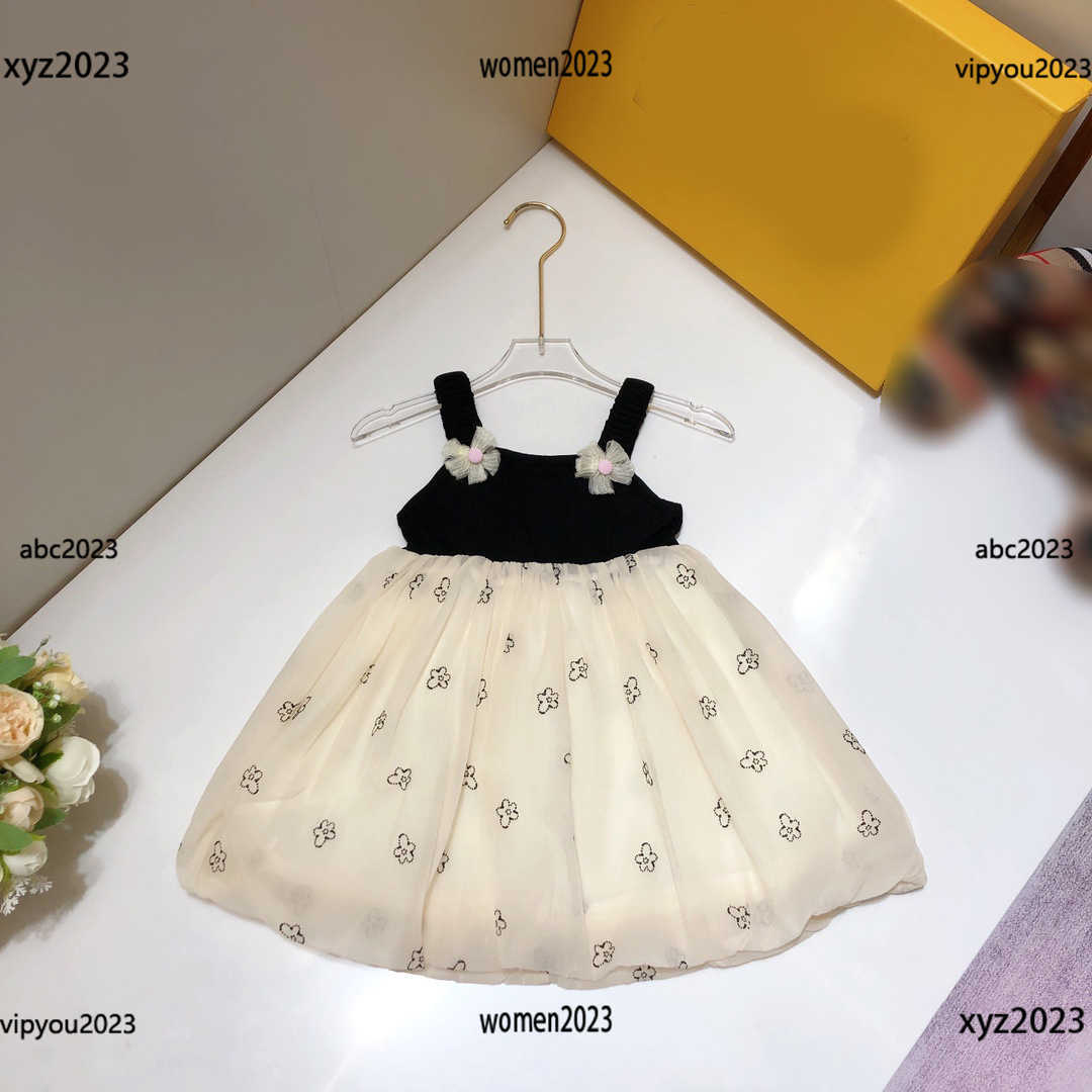 

luxury designer baby clothes fashion Flower decoration Kids Skirt Size 90-150 CM girl Dress Child Summer lace dress New Products, #3