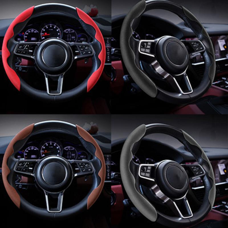

Steering Wheel Covers Universal Car Suede Cover Handle Anti-Slip Protection Four Seasons Decorative Winter SuedeSteering
