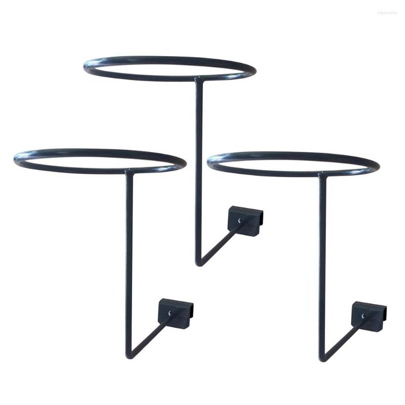 

Motorcycle Helmets Set Of 3 Helmet Holder Jacket Coat Wall Hooks Heavy Duty Entryway Organizer Black, Picture shown