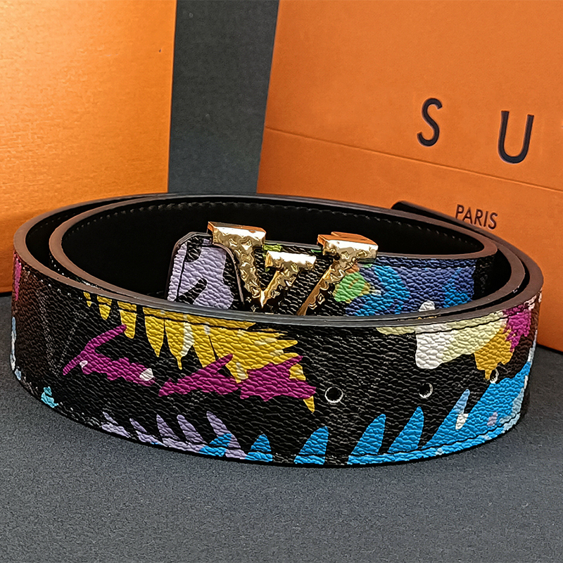 

Belts designers Luxurys belt solid color with trendy Business metal buckle belt Animal design fashion casual versatile womanbelt Material Leather Width 2.5cm good, As pics