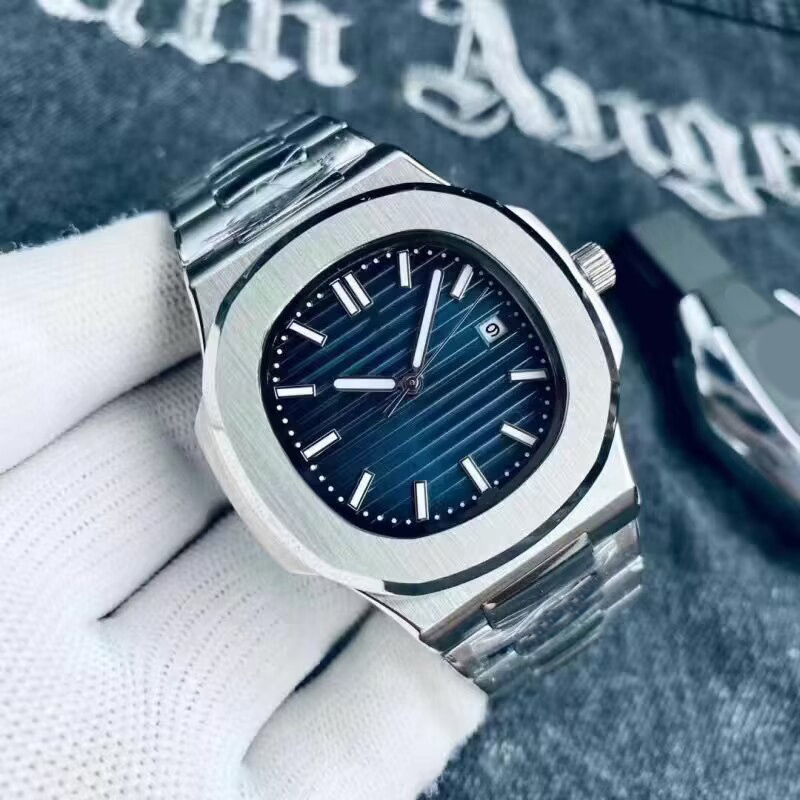 

Unisex designer watch stainless steel nautilus 5711 watches fashionable simply color montre automatique luminous ladies exquisite watch mechanical xb07 B23, 12#same