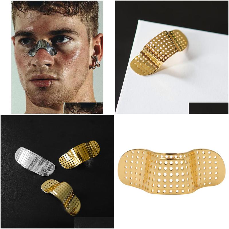 alan european american fashion bandaid nose clip decoration woman girl men party tourism niglub jewelry accessories 220228
