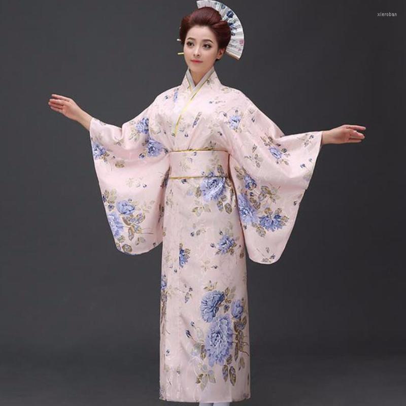 

Ethnic Clothing Arrival Japanese Women Original Yukata Dress Traditional Kimono With Obi Performance Dance Costumes
