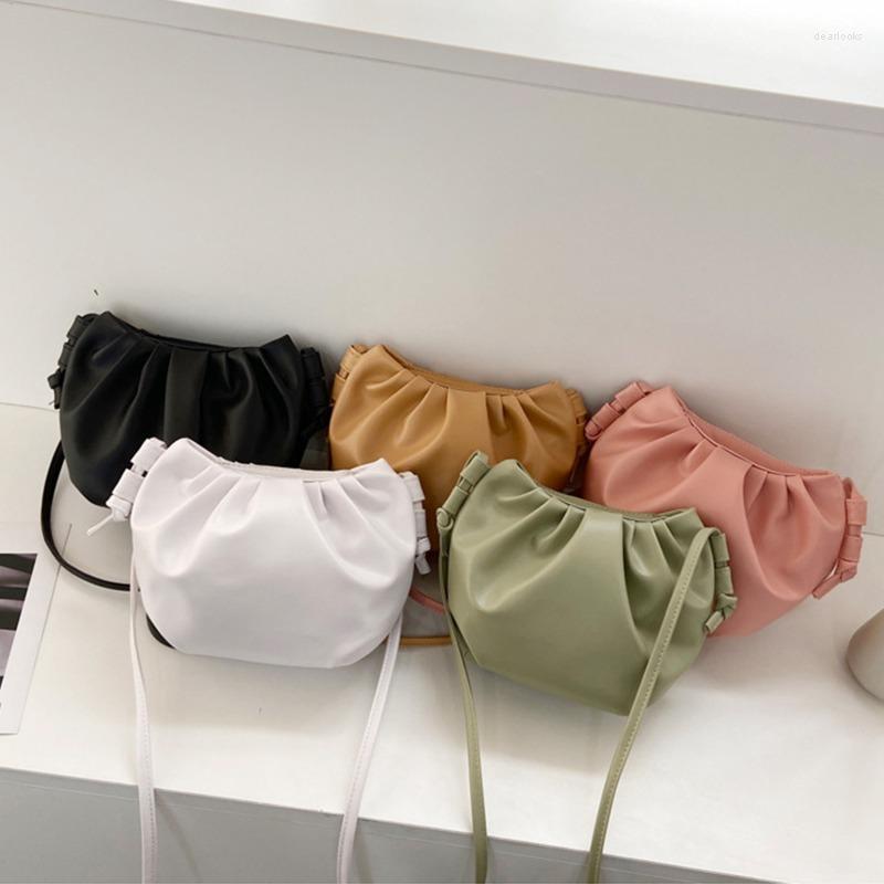 

Evening Bags Fashion Women Shoulder Bag Crossbody For Design Ladies Mini Zipper Cloud Girl Purses And Handbags, Black