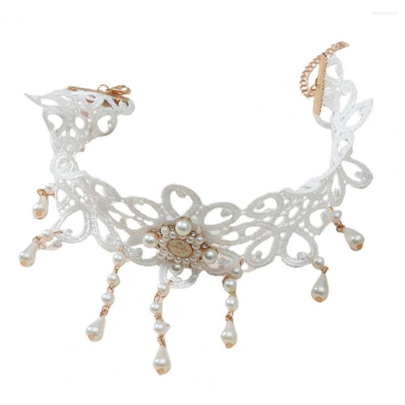 

Choker Women Necklace Adjustable Female Dress Up Lace Patchwork Party Accessories Wedding Jewelry
