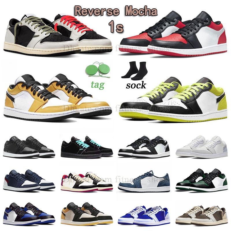 

jumpman 1 original basketball shoes 1s low ts og olive bred toe cyber laser orange mens womens sneaker reverse mocha panda leather chicago sail black outdoor trainers, E05 36-46 sb x midnight navy