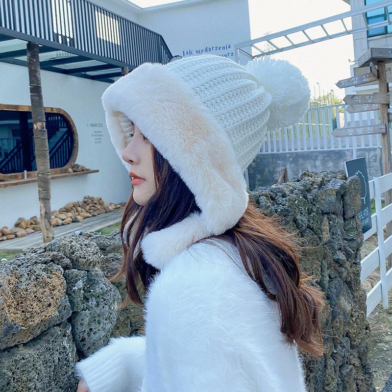 

Beanies Beanie/Skull Caps Hat Women Wear Lei Feng In Autumn And Winter, White