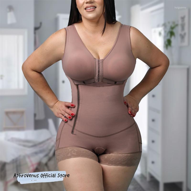 

Women' Shapers Faja Colombiana Mujer High Compression Skims Girdle With Sleeveless Bra Slimming Bodysuit Zipper Waist Trainer Body Shaper, Beige