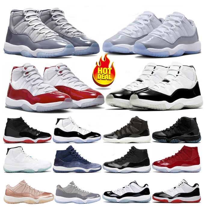 

11 Retro Basketball Shoes Men 11s Cherry Cool Grey Jubilee 25th Anniversary Gamma Legend Blue Concord Bred Low 72-10 Pure Violet Mens Women Trainers Sports Sneakers, Fuchsia