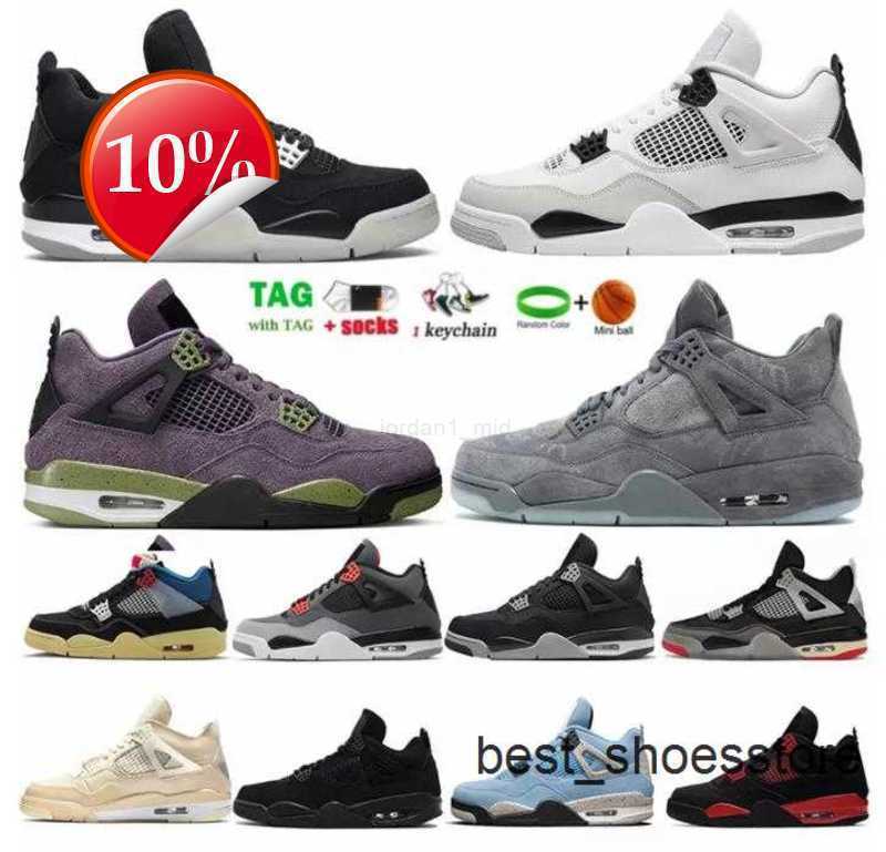 

2023 top ogBasketball Shoes Women Sneakers Trainers University Blue Black Cat Red Thunder Pure Money Hyper Royal With Box Jumpman 4 Og 4S Sail Oreo, 24