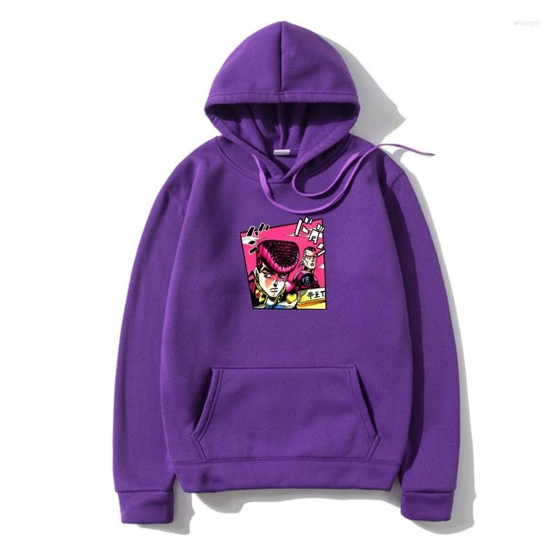 

Men's Hoodies Men SweatSweatshir Josuke And Okuyasu Jojos Bizarre Adventure Outerwear Women Sweatshir Hoody Hoodys, Light gray
