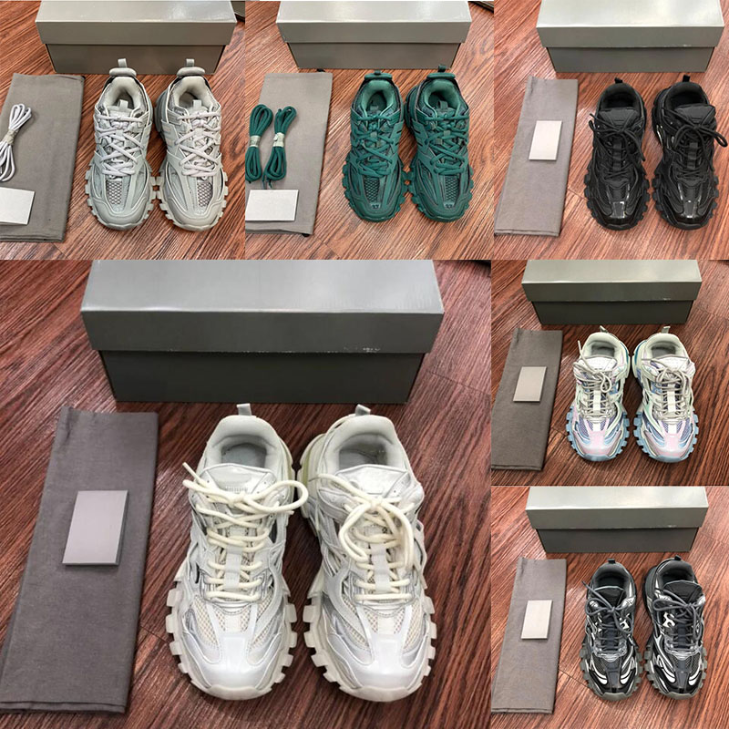 

Designer luxury brand men and women 4.0 Paris Paris casual shoes 3.0 white black sports shoes Tess.s. Gomma leather coach nylon printing platform, Army green