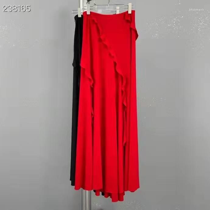 

Skirts 2023 Fashion Spring And Summer Blue Sea Series Show Ultra Long Ribbon Skirt, Photo color