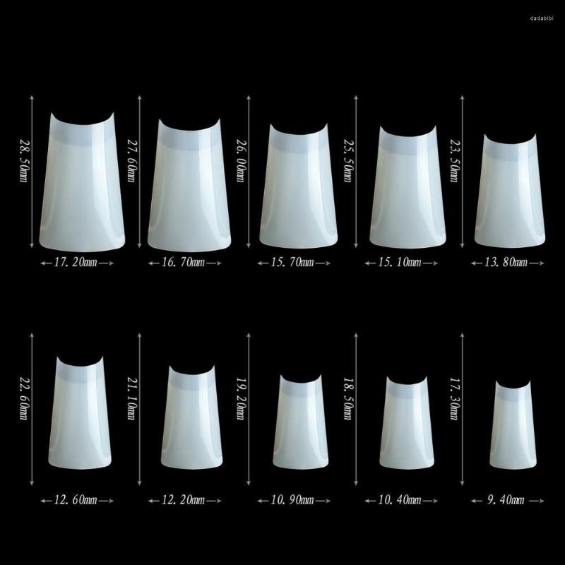 

False Nails Unique Press On Close Fit Full Cover Fake Long Lasting Acrylic Nail Tips Salon Supplies, Natural