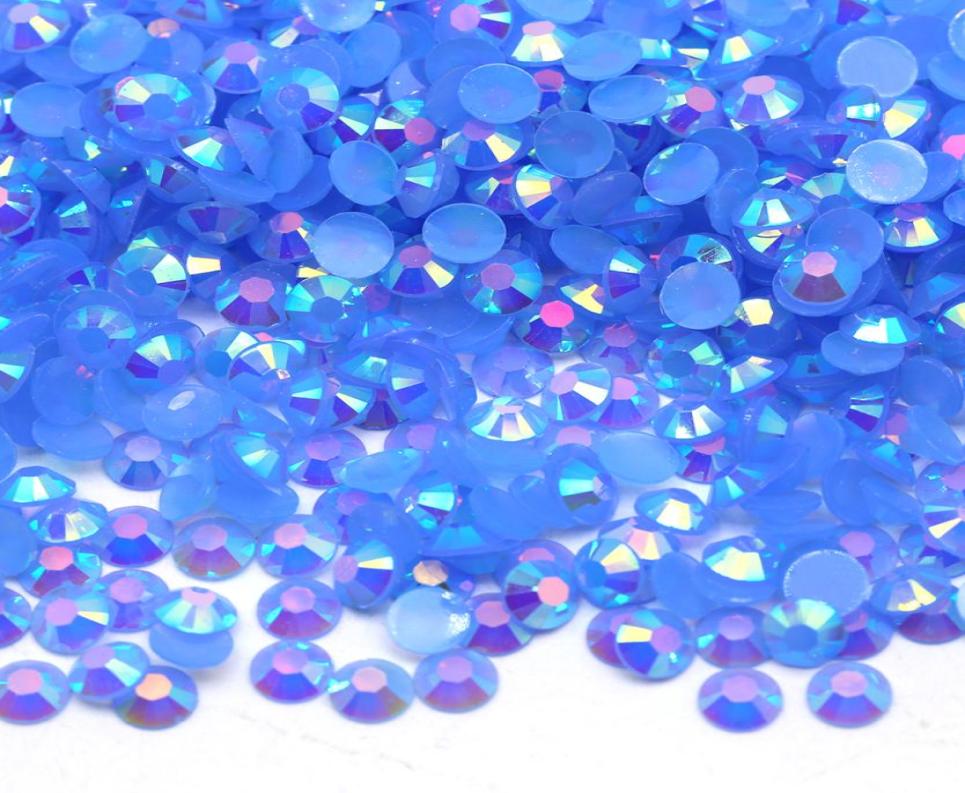 

XULIN Faltback Jelly Ab Resin Rhinestone 2mm LtSapphire Ab Color Ab Crystal Stone Round Beads For Nail Art Decoration5039759