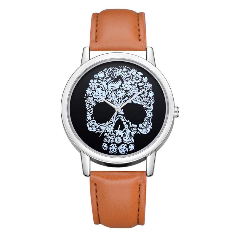 

Wristwatches Fashion Retro Skull Watches Casual Women Leather Band Quartz Ladies Dames Horloges Vrouwen, 1660796d