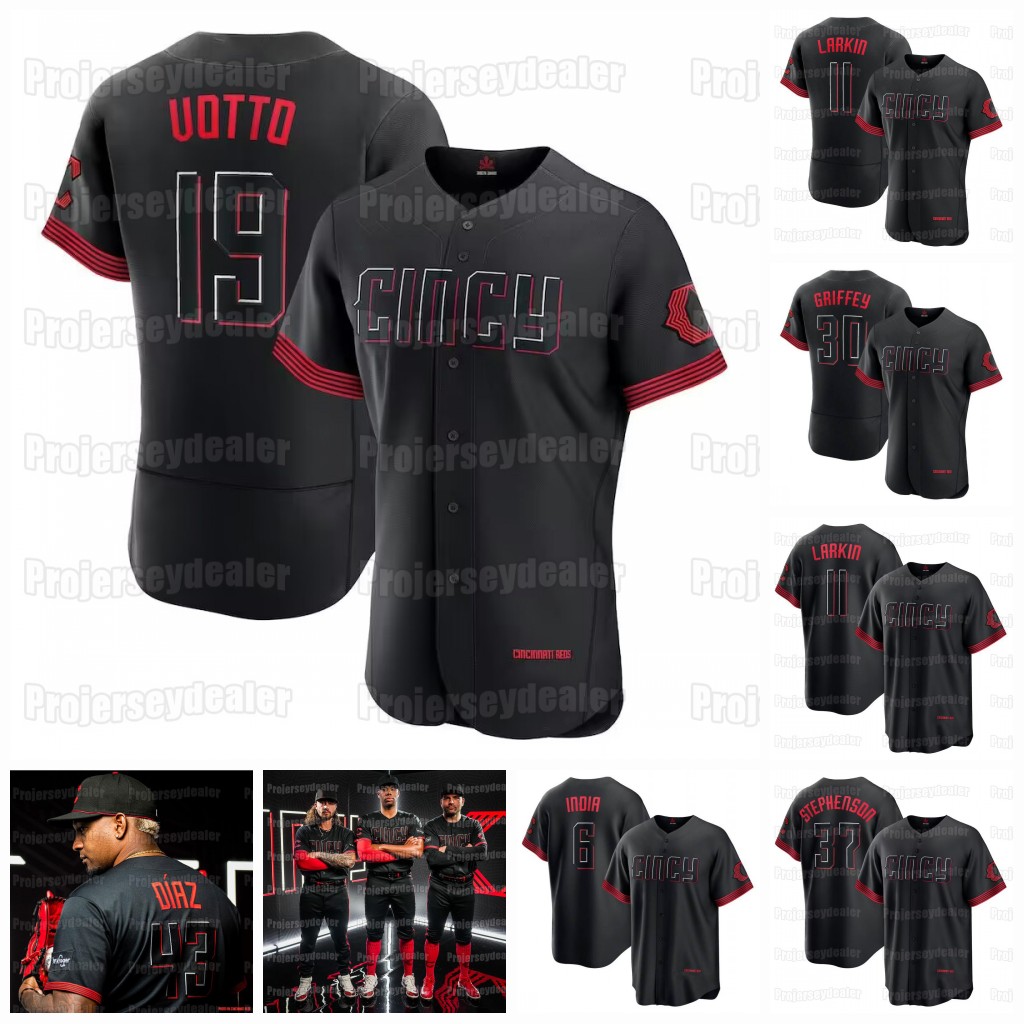 

Joey Votto 2023 Reds City Connect Jersey Jake Fraley Jonathan India Barry Larkin Tyler Stephenson TJ Friedl Wil Myers Spencer Steer Cincinnati Ken Griffey Jr., 2022 field of dreams coolbase mens s-3xl